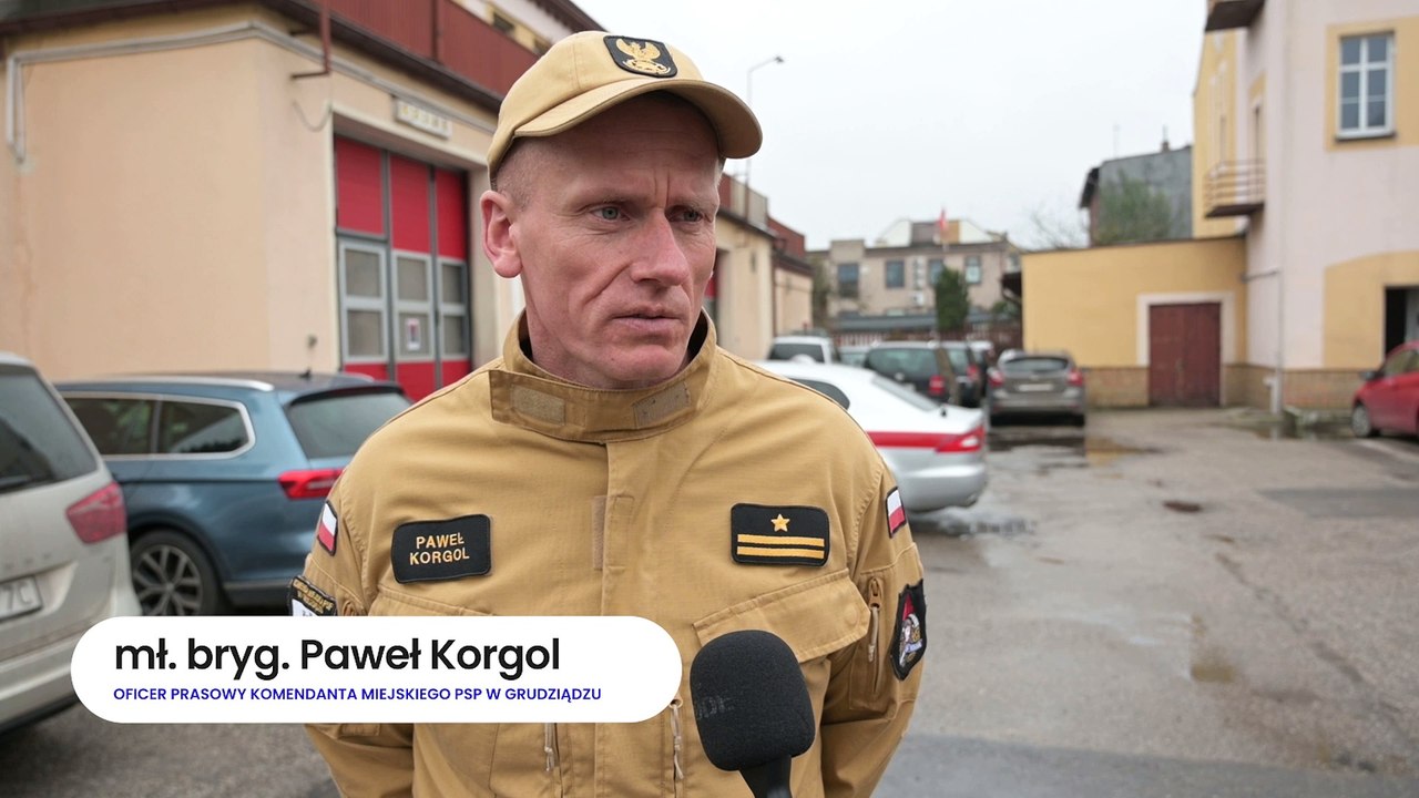 Pożar domu przy ul. Powojowej w Grudziądzu