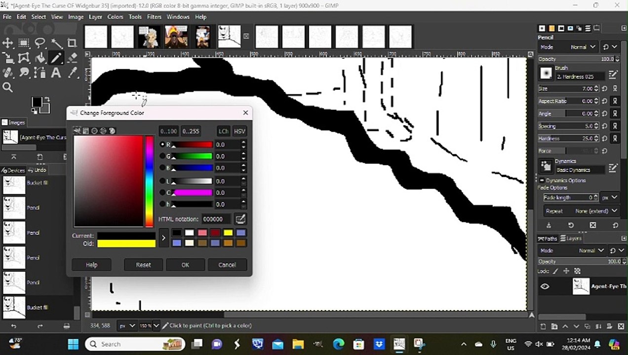 Drawing Comic book Panel 1
