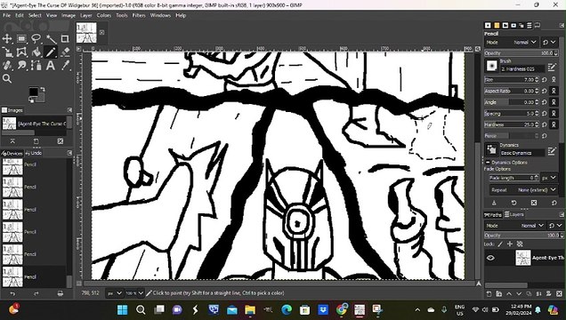 Drawing more of my Webcomic Panel