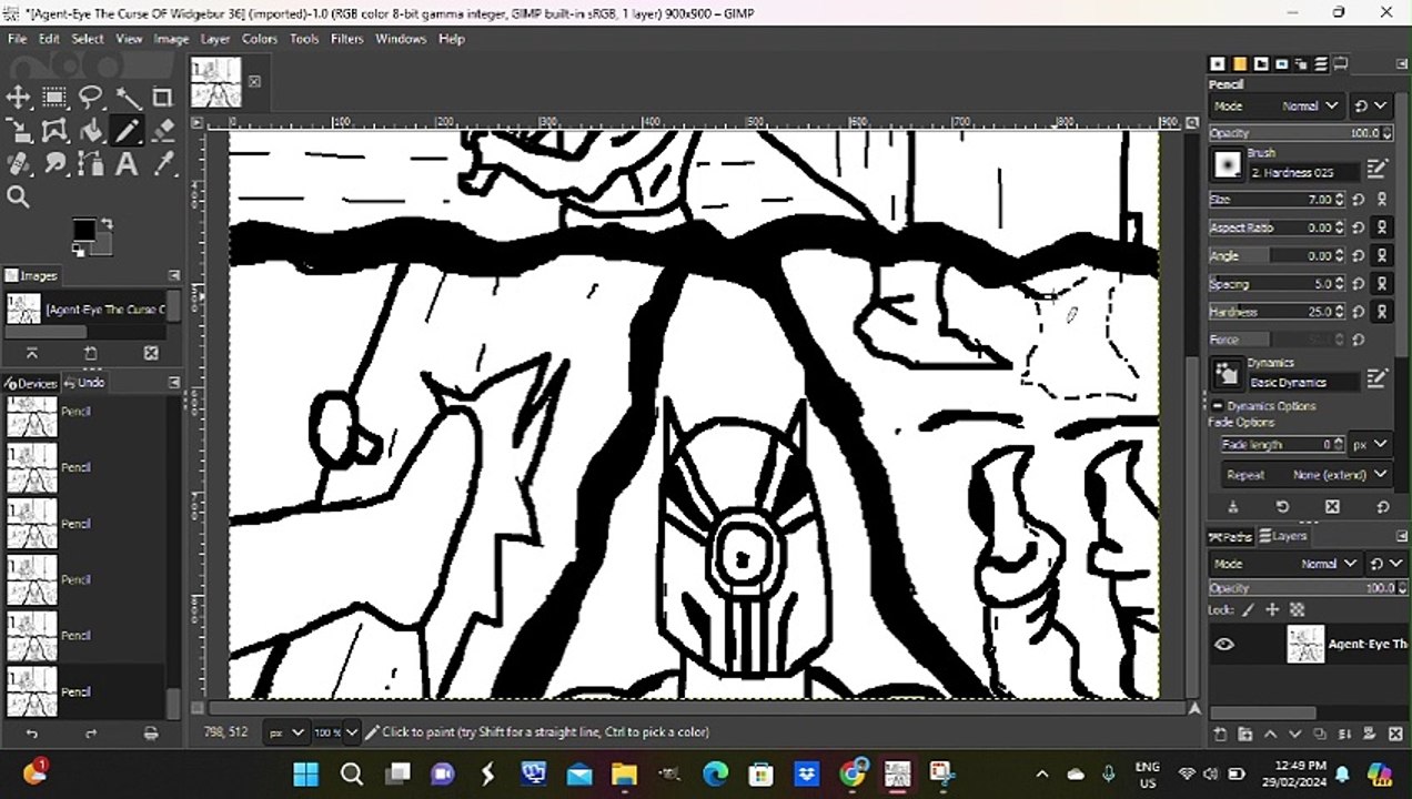 Drawing more of my Webcomic Panel