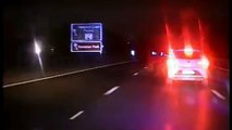 Shock footage shows moment drink-driver rammed by police car on M3 motorway in Surrey