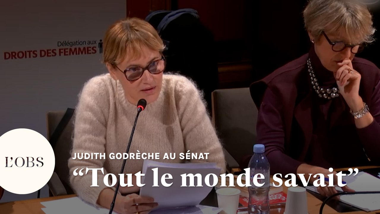 "Tout le monde savait" : Judith Godrèche dénonce, au Sénat, les violences sexuelles sur les enfants