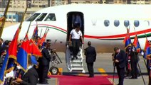 الرئيس عبد الفتاح السيسي يستقبل رئيس مجلس السيادة السوداني بمطار القاهرة