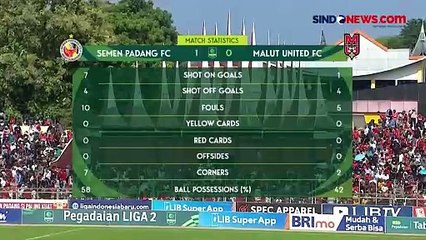 Gol Tunggal Ahmad Ihwan ke Gawang Malut United Bawa Semen Padang Promosi ke Liga 1