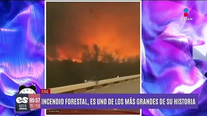Incendio forestal en Texas