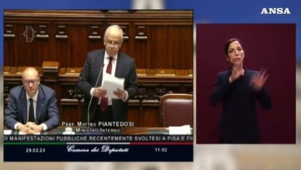 Piantedosi: "Niente processi sommari alle forze di polizia"