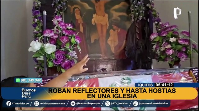 Delincuentes entran a robar a una iglesia en Iquitos y se llevan hasta las hostias