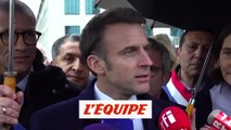 Macron : « C'est une étape essentielle de ces JO » - JO 2024 - Village olympique