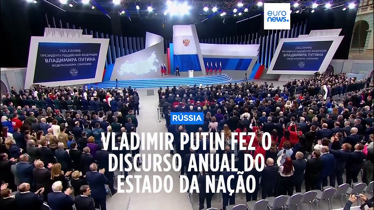 Putin elogia unidade nacional do país no discurso sobre o estado da nação