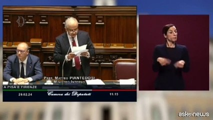 Piantedosi: nessun disegno governo per reprimere dissenso politico