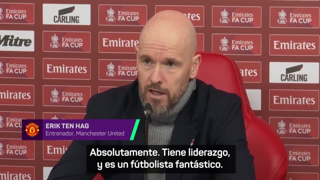 TEN HAG, sobre CASEMIRO: Es fantástico tener un jugador como él en el equipo