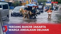 Delman Jadi Andalan Terjang Banjir di Kelapa Gading, Warga Keluhkan Biayanya