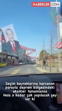 Pınar Altuğ sokakların parti bayraklarıyla donatılmasına tepki gösterdi