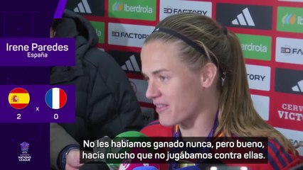 Irene Paredes: "No queremos parar"