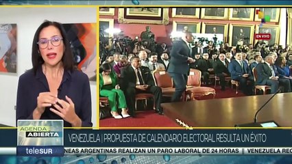 Presidente de Venezuela califica como un éxito acuerdo para calendario electoral 2024