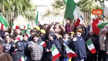 Mattarella a Caserta acclamato dai bambini visita Chiesa di San Francesco da Paola