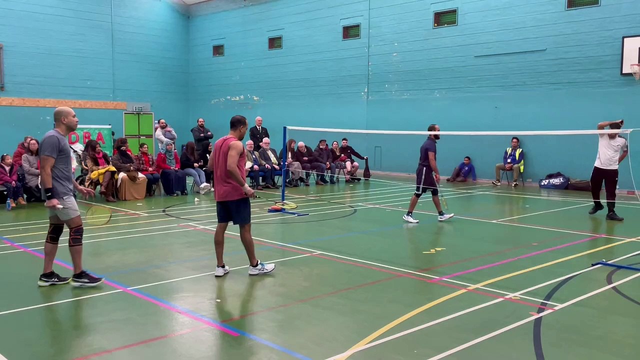 During the final at Inclusive Exeter badminton tournament video by Alan