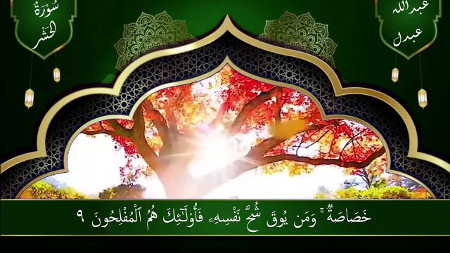 Surah Al Hashr (الحشر_) - by Sheikh Abdullah Abdul Masjid e Madinah Calming recitation _ Beautiful Quran_ Raah-e-Nijat with Allah