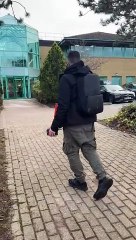 Vegan campaigners protest outside Pilgrims Pride Ltd headquarters in Warwick