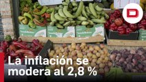 La inflación se modera hasta el 2,8 % por la caída del precio de la luz