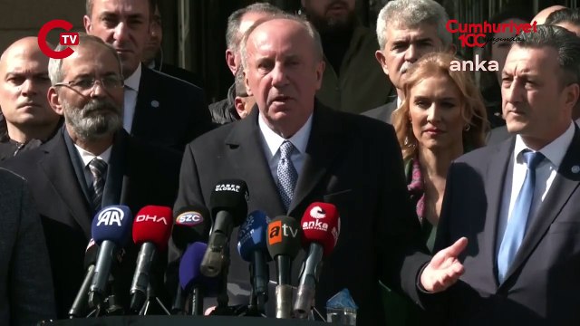 Muharrem İnce YSK önünden CHP'ye seslendi
