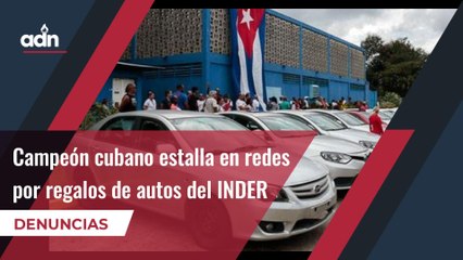 Campeón cubano de atletismo estalla por regalos de autos