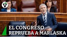 El Congreso reprueba a Marlaska con la abstención de Podemos