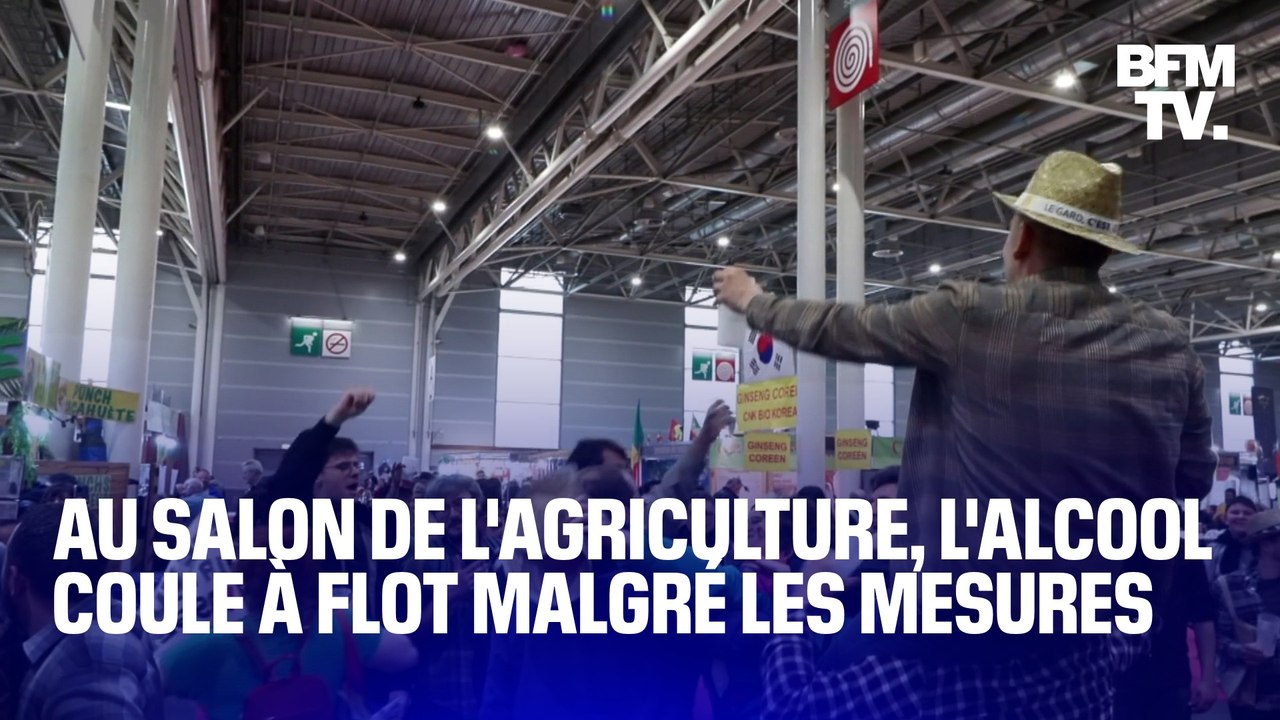 "On boit un coup, on profite des bonnes choses": au salon de l'agriculture, l'alcool coule à flot malgré les mesures