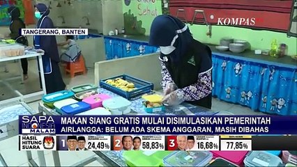 Menteri Jokowi Gelar Simulasi Makan Siang Gratis, ini Daftar Menunya