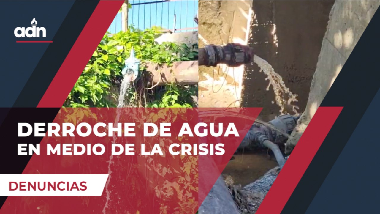 Derroche de agua en medio de la crisis