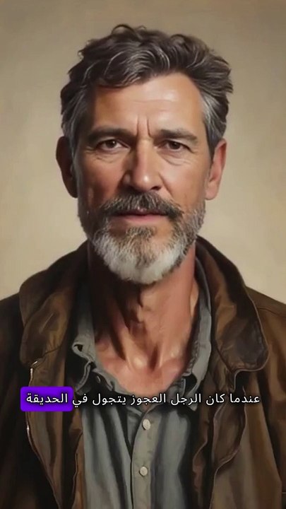 ألرجل العجوز الذي وجد ابنه علي الارض