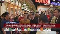 Jokowi, AHY, dan Sejumlah Menteri Makan Malam di Mal Samarinda
