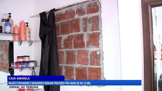Salão é invadido e bandidos deixam prejuízo pra mais de R$ 15 mil