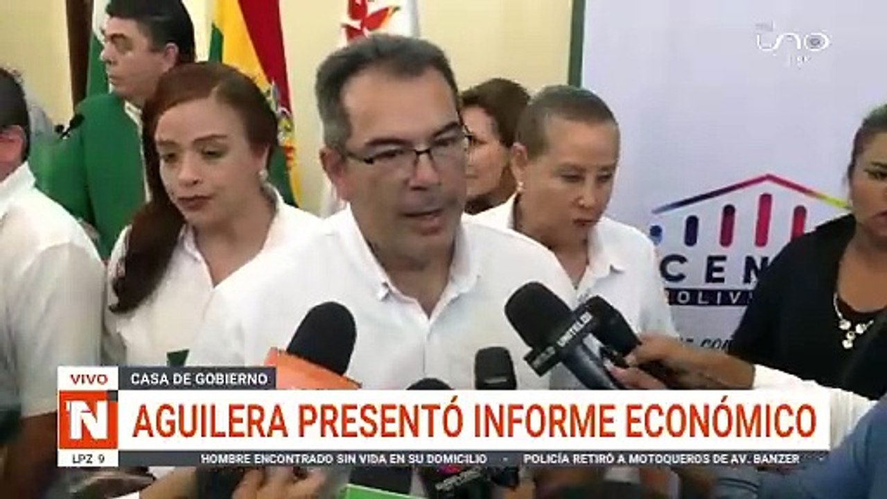 El gobernador presentó informe económico