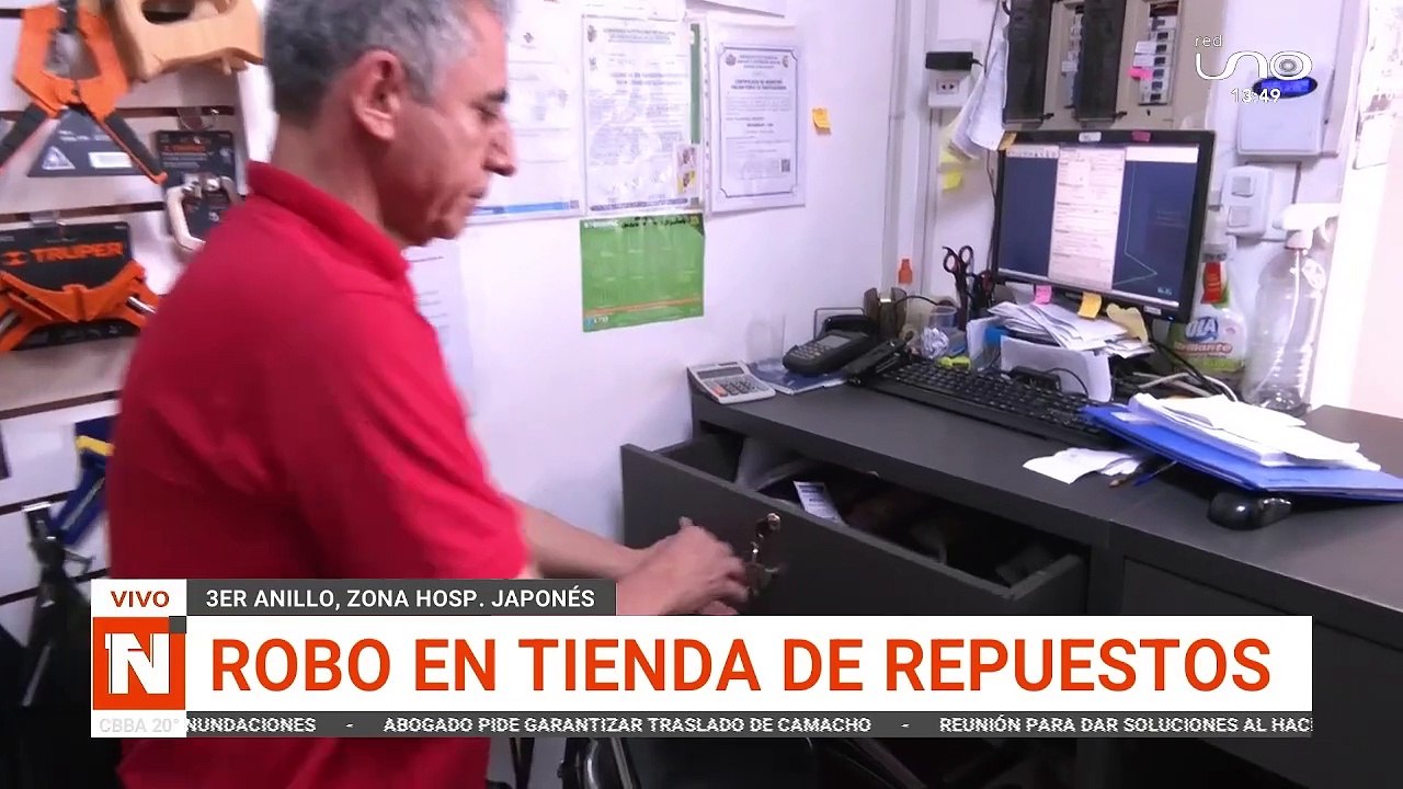 Robaron en unan tienda de repuestos
