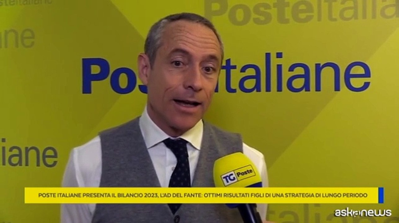 Poste Italiane, Del Fante: risultati da record nel 2023