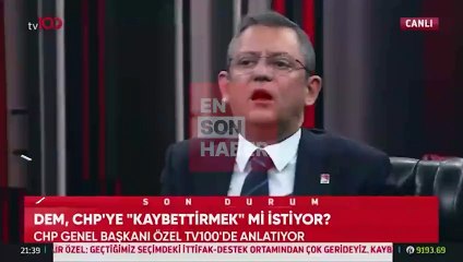Özgür Özel: DEM'le imza, yazı, protokol yok böyle bir şey yok