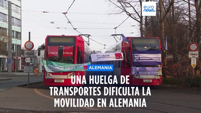 Una huelga de transportes dificulta la movilidad en Alemania entre demandas de mejoras laborales