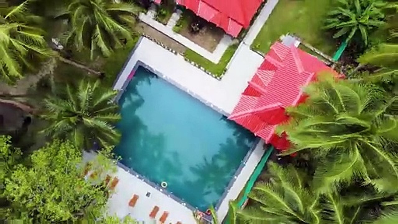 Beach house with water