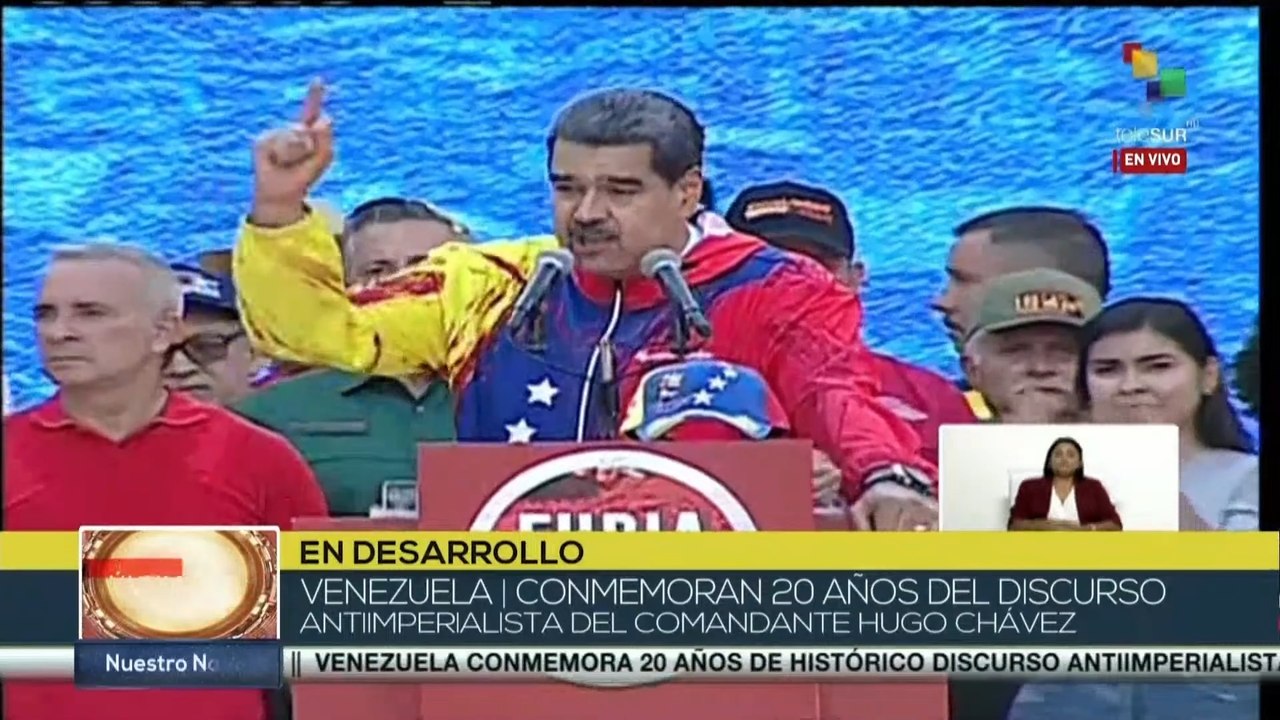 “Hoy es el día en que Hugo Chávez declaró el carácter antiimperialista de la Revolución Bolivariana”