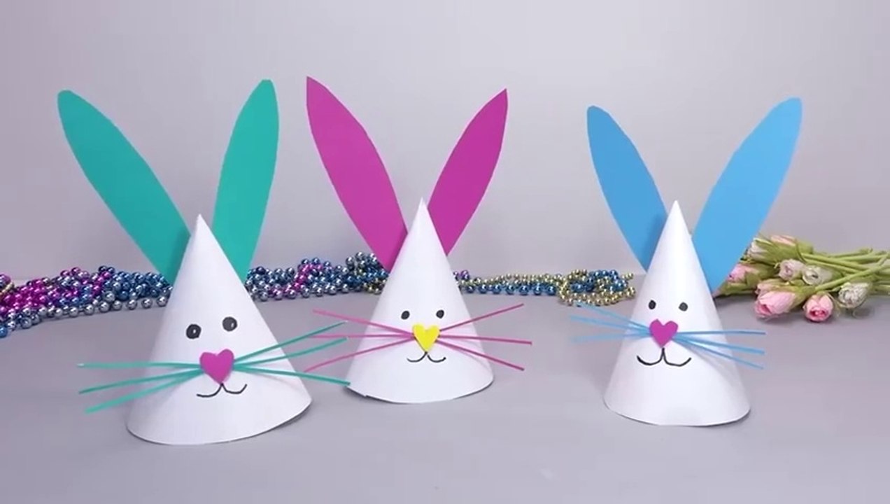 Easter Craft Ideas - Paper RABBIT - Paper Crafts easy | easter bunny crafts