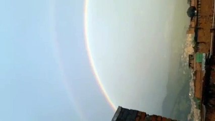 Majestuoso arcoíris se robó el show durante la tarde en Medellín