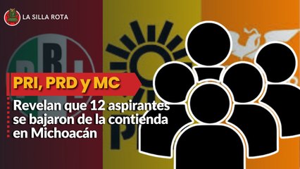 PRI, PRD y MC revelan que 12 aspirantes se bajaron de la contienda en Michoacán