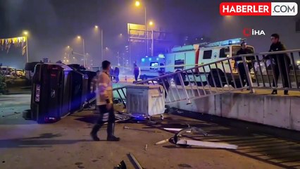 Zonguldak'ta meydana gelen kaza güvenlik kamerasında
