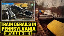 U.S. News: Norfolk Southern Train Derails in Pennsylvania, Spills Diesel in Lehigh River| Oneindia