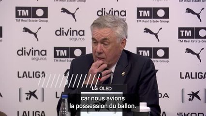 Real Madrid - Ancelotti agacé par la fin de match contre Valence : "Cela ne m'était jamais arrivé"