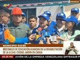 Aragua | Bricomiles rehabilitan infraestructura de la U.E.N.B. Ciudad Jardín en el municipio Sucre