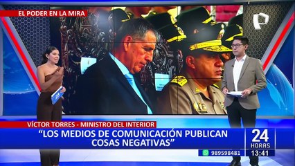 Ministro del Interior molesto con los medios de comunicación: "publican cosas negativas"