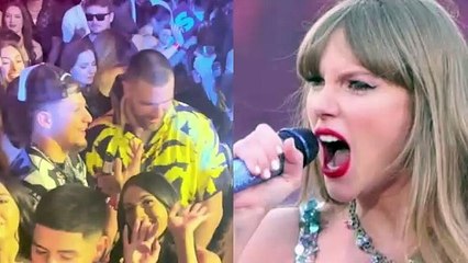 Video herunterladen: Party Vibes: Travis Kelce Requests Taylor Swift at Chief's Victory Celebration!