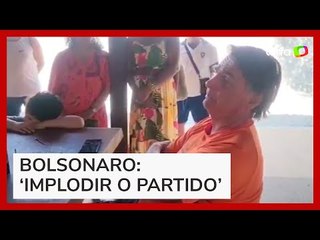 'Vai implodir o partido', diz Bolsonaro após presidente do PL elogiar Lula